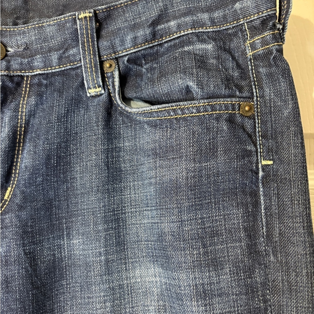 7 For All Mankind Dark Blue Denim Jeans Style 001-058 - Picture 3 of 10